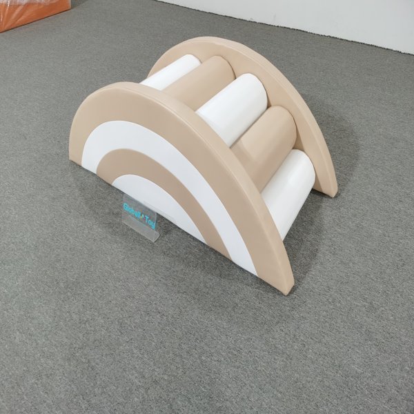 soft-play-rainbow-climber-beige-toddler-gym-indoor-playground-supplier fornecedor de soft-play-rainbow-climber-bege-toddler-gym-indoor-playground