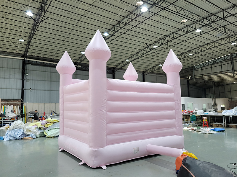 Large Pink Inflatable Castle Bounce House castello gonfiabile rosa grande