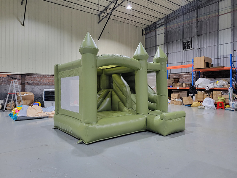 army-green-inflatable-bounce-house-front-entrance-castle army-green-inflatable-bounce-house-front-entrance-castle