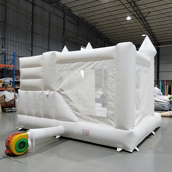 Deluxe White Castle Bounce Slide Combo para negocios de alquiler