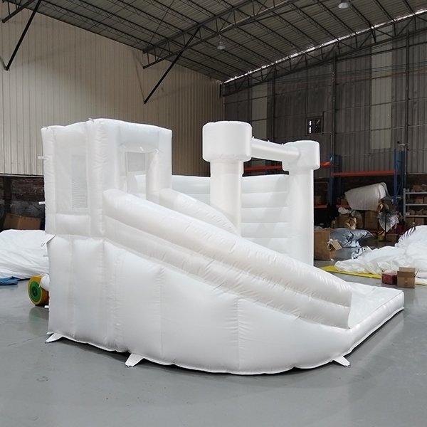 Durable white inflatable playground for rental and party
