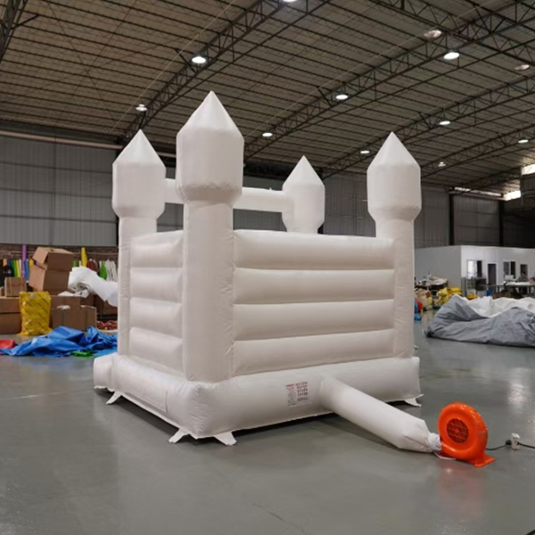 Wedding party white bounce house for rental