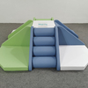 Soft foam climbing slide with stairs for daycare center