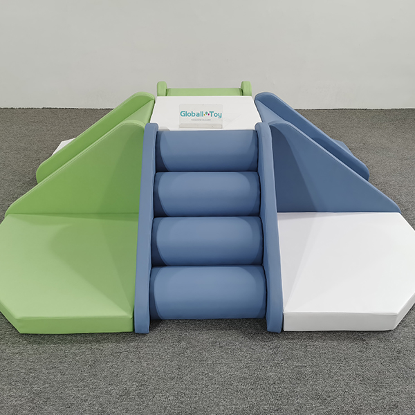 Soft foam climbing slide with stairs for daycare center