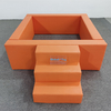 toddler climbing steps orange ball pit for indoor setups