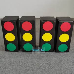 construction vehicle printed soft foam cube toys for indoor play