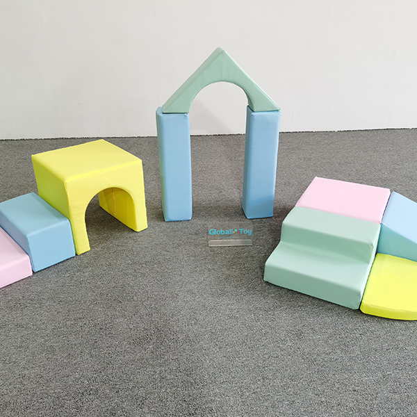 Colorful Slide and Tunnel Soft Play Combo