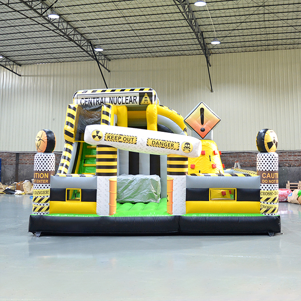 nuclear-theme-inflatable-slide-for-kids-rental