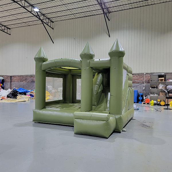 olive-green-bouncy-castle-front-angle-backyard-parties