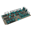 globalltoy ninja warrior training park design with OEM obstacle course and fitness equipment