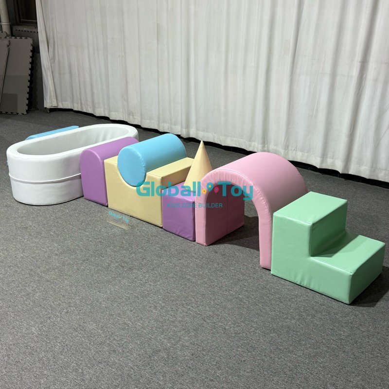 Soft Play Tunnel and Slide Combo for Children’s Play Area