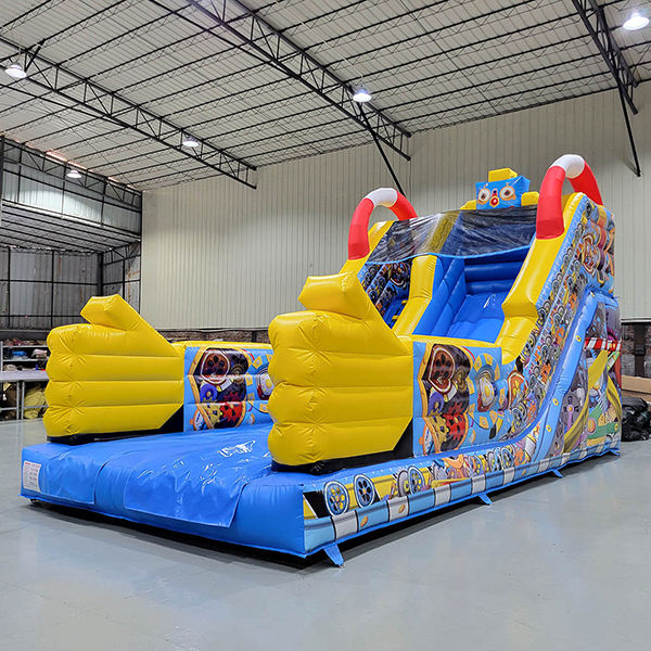 robot-design-giant-bounce-slide-with-climbing-ladder