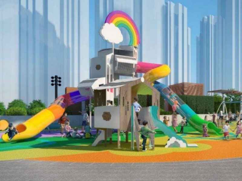 Combination of Indoor And Outdoor Recreational Facilities Suitable for Schools And Nurseries