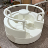Kids indoor soft carousel toy with white padded railing
