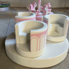 Soft foam indoor amusement ride with pastel theme