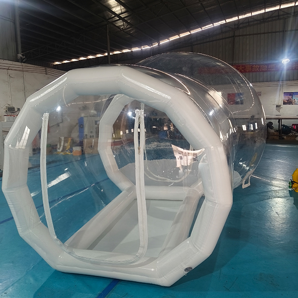 Two-room inflatable bubble house for event planners