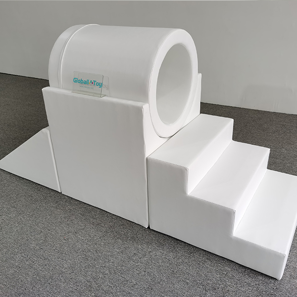 Soft play set with arch tunnel for early childhood development