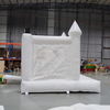 Castillo de salto inflable blanco de grado comercial con entrada de diapositivas