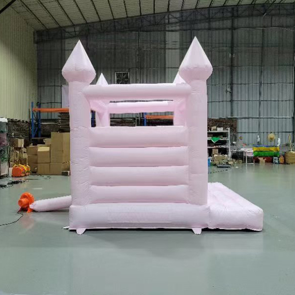 Casa de rebote inflable Pink Pastel para fiesta de cumpleaños