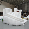 Château de combo gonflable blanc avec soufflant pour les fêtes d'anniversaire