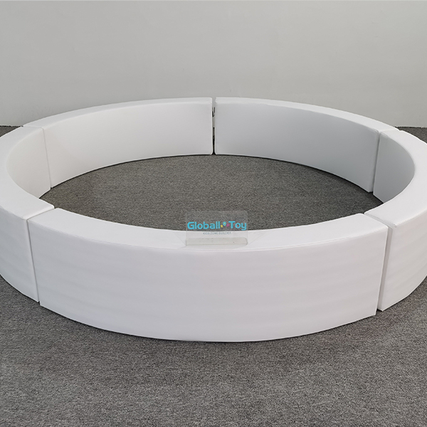 white soft play fence for toddler gym centers