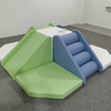 Toddler safe foam climbing set with slides and slopes