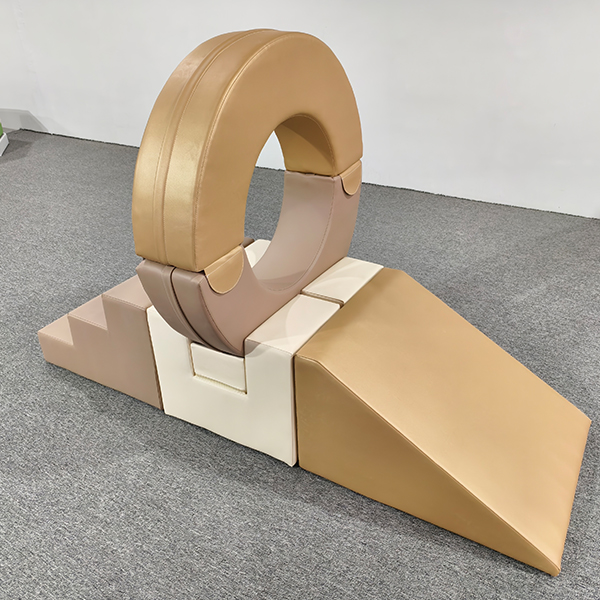 soft foam play gym circle slide for kids