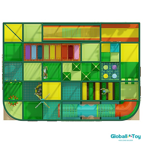 modular indoor playground equipment supplier with forest adventure design