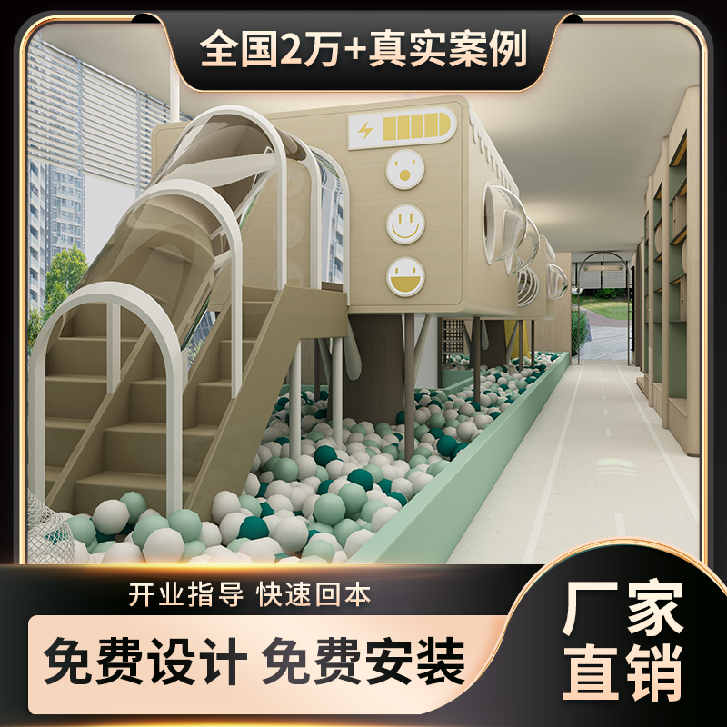 Custom Indoor Soft Play Playground Set with Slides, Ball Pit, and Themed Castle Design for Kids – Safe, Colorful, and Fully Installable