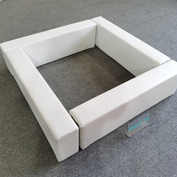 white-soft-play-square-fence-front-view