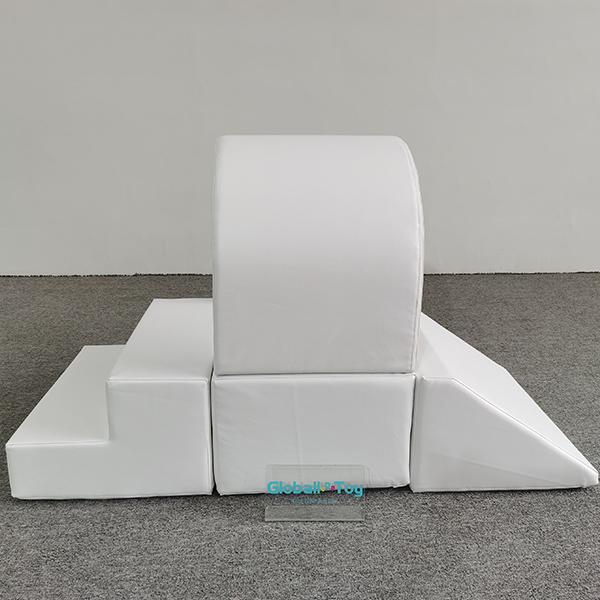 White Soft Play Climbing Tunnel and Ramp Set