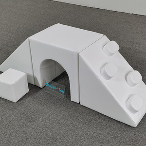White arch climbing tunnel soft play combo