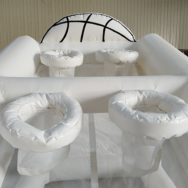 white-inflatable-basketball-toss-game-four-hoop-targets-front-view