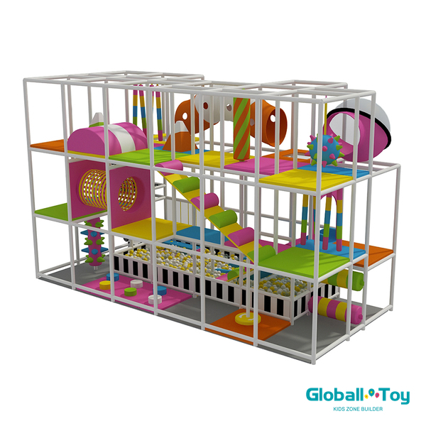toddler soft play indoor climbing gym with ball pool and OEM manufacturer