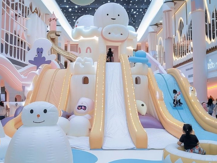 Giant Indoor Inflatable Playground Slide | Cartoon Theme Kids Entertainment Equipment by Globalltoy