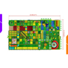 commercial jungle indoor playground layout with adventure play zones and ball pit