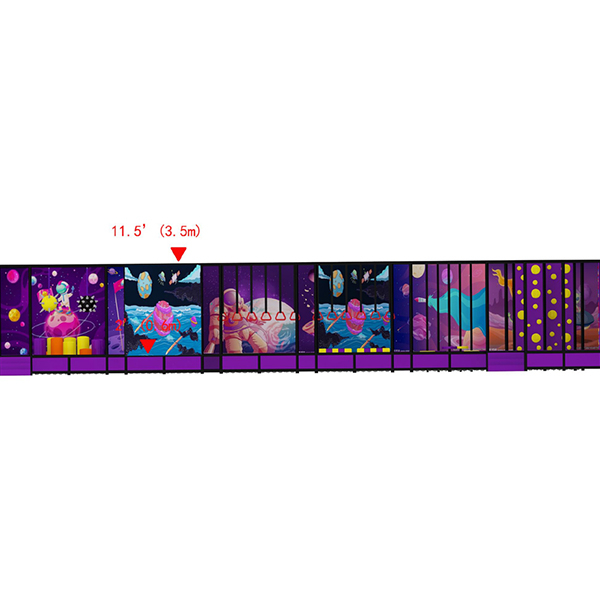 globalltoy space themed ninja course for gyms trampoline parks and family venues