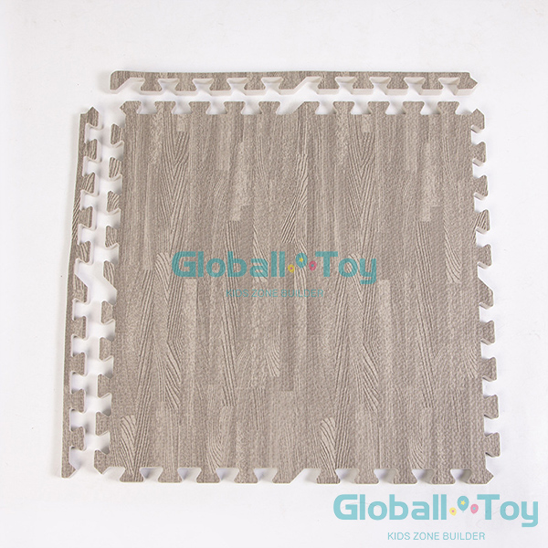 daycare foam floor mat wood pattern soft play tile for children