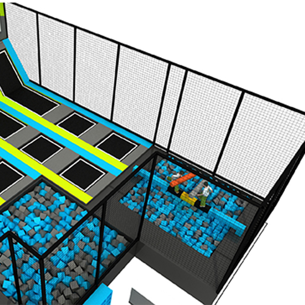 معدات حديقة الترامبولين المعيارية لأماكن الترفيه والمرافق الرياضية