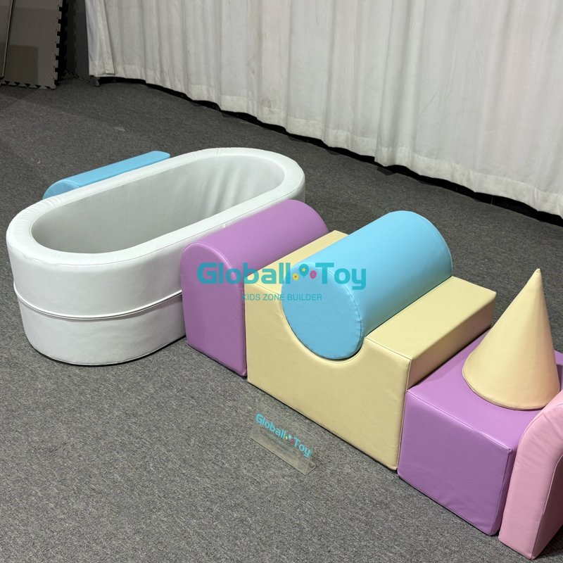 Kids Soft Play Set with Fun Slide and Tunnel for Parties