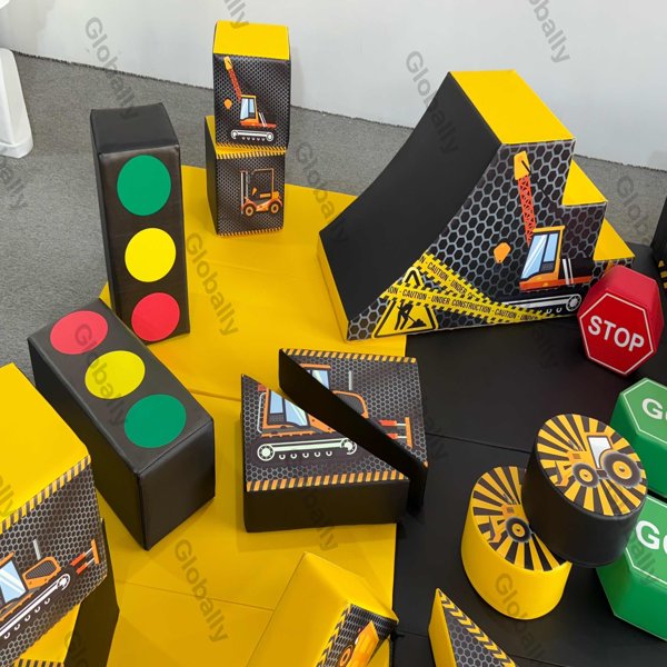 Black and Yellow Theme Indoor Foam Play Set