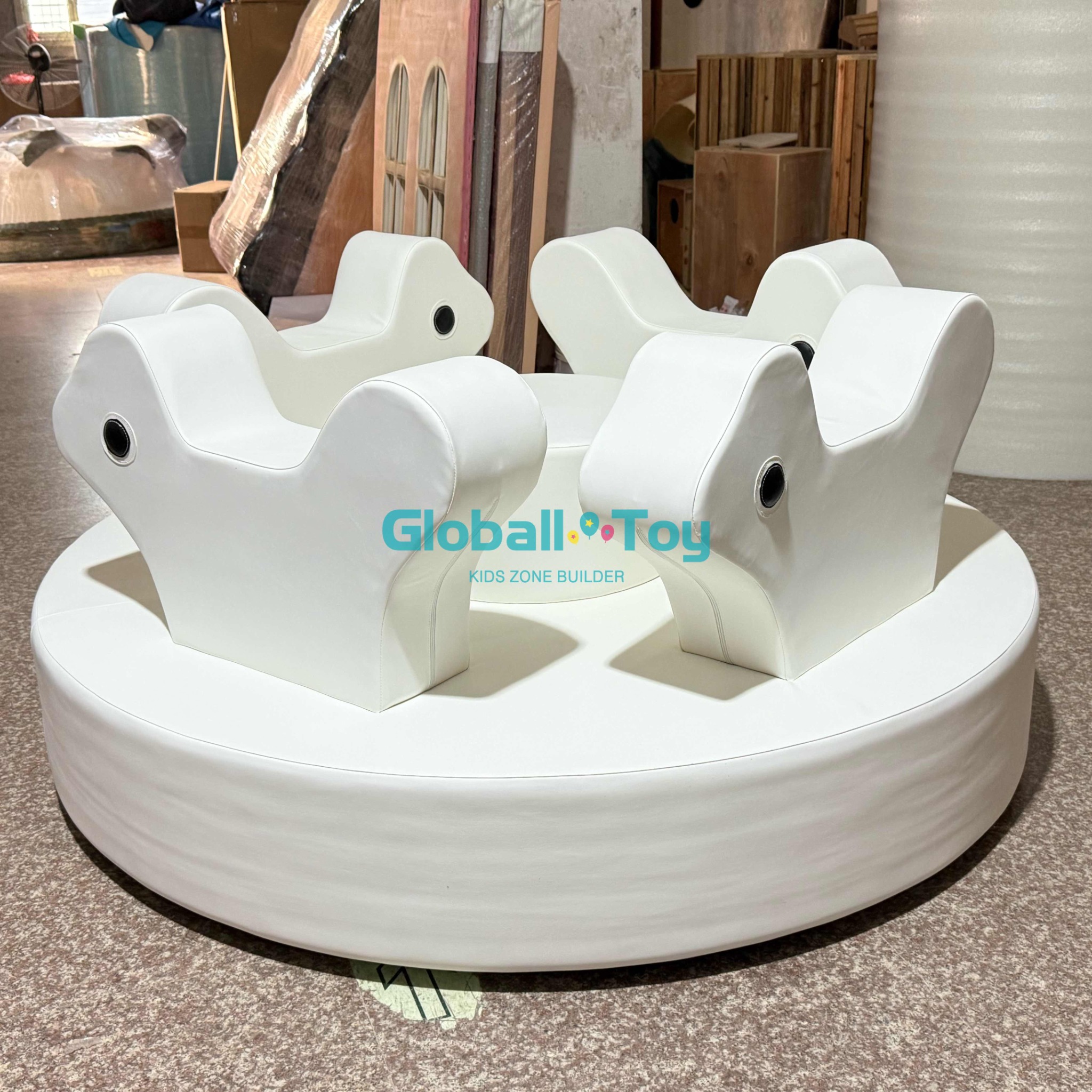 Área de juegos interior Tiovivo Carrusel para entretenimiento infantil