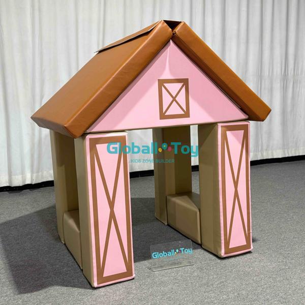 Side View Soft Play Kids House for Kids Play Area