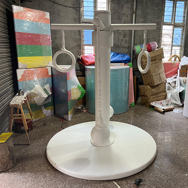 High Quality White Indoor Playground Rotating Swing Soft Play Equipment for Kids Safety Play Areas And Commercial Toddler Activity Centers