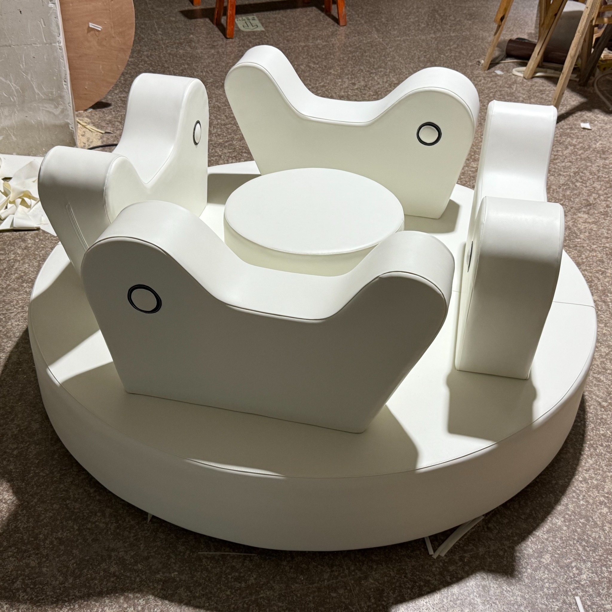 Commercial soft play spinning equipment for toddler activity center