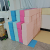 White Soft Play Ball Pit Set with Climbing Steps And Colorful Foam Blocks for Toddlers Indoor Playground Party Rental Equipment Use