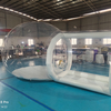 Weather-resistant clear air bubble tent for camping businesses