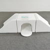 Soft play equipment with tunnel and ramp for children