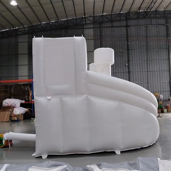 Kids White PVC Inflatable Bounce Castle Slide for Garden Party Play