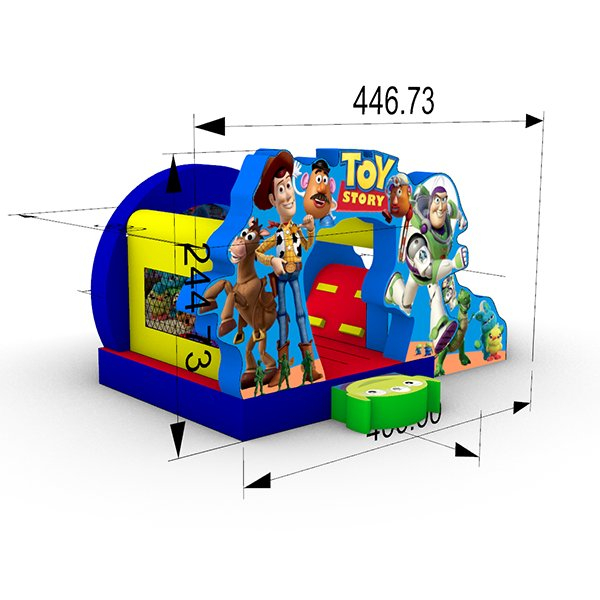 Soft inflatable Toy Story slide castle for children amusement parks